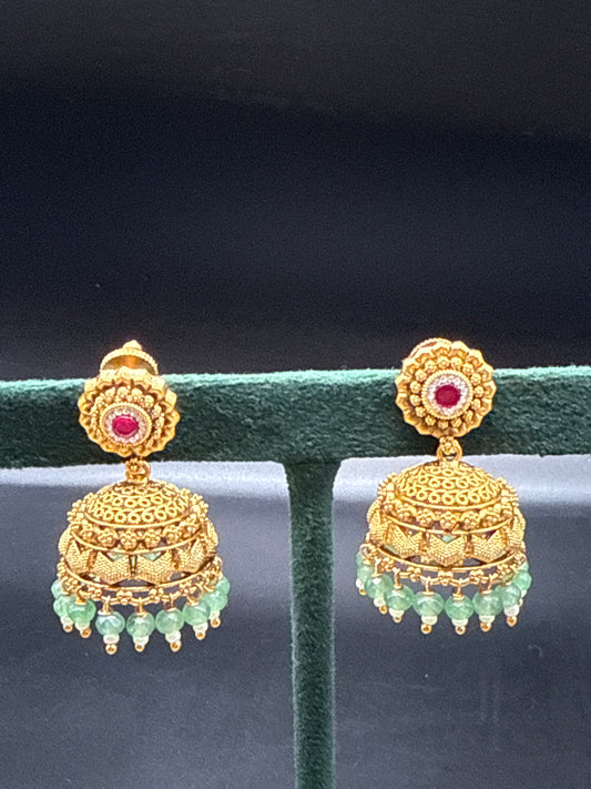 Small nakshi jumkas