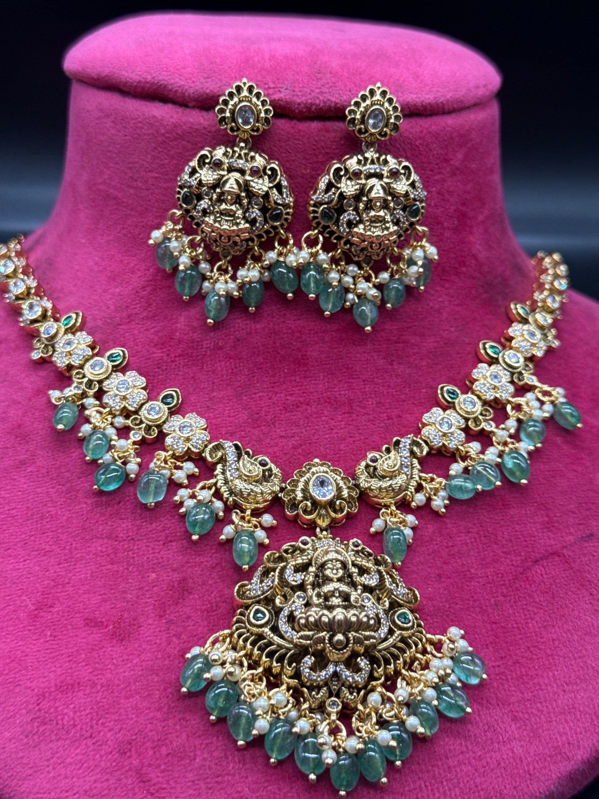 Laxmi peacock cz set