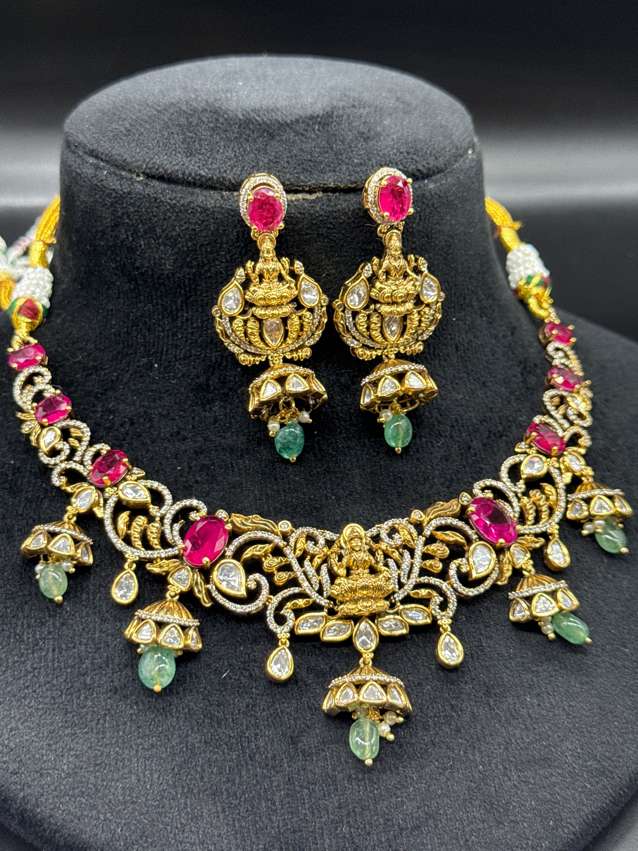 Victorian Laxmi ruby set