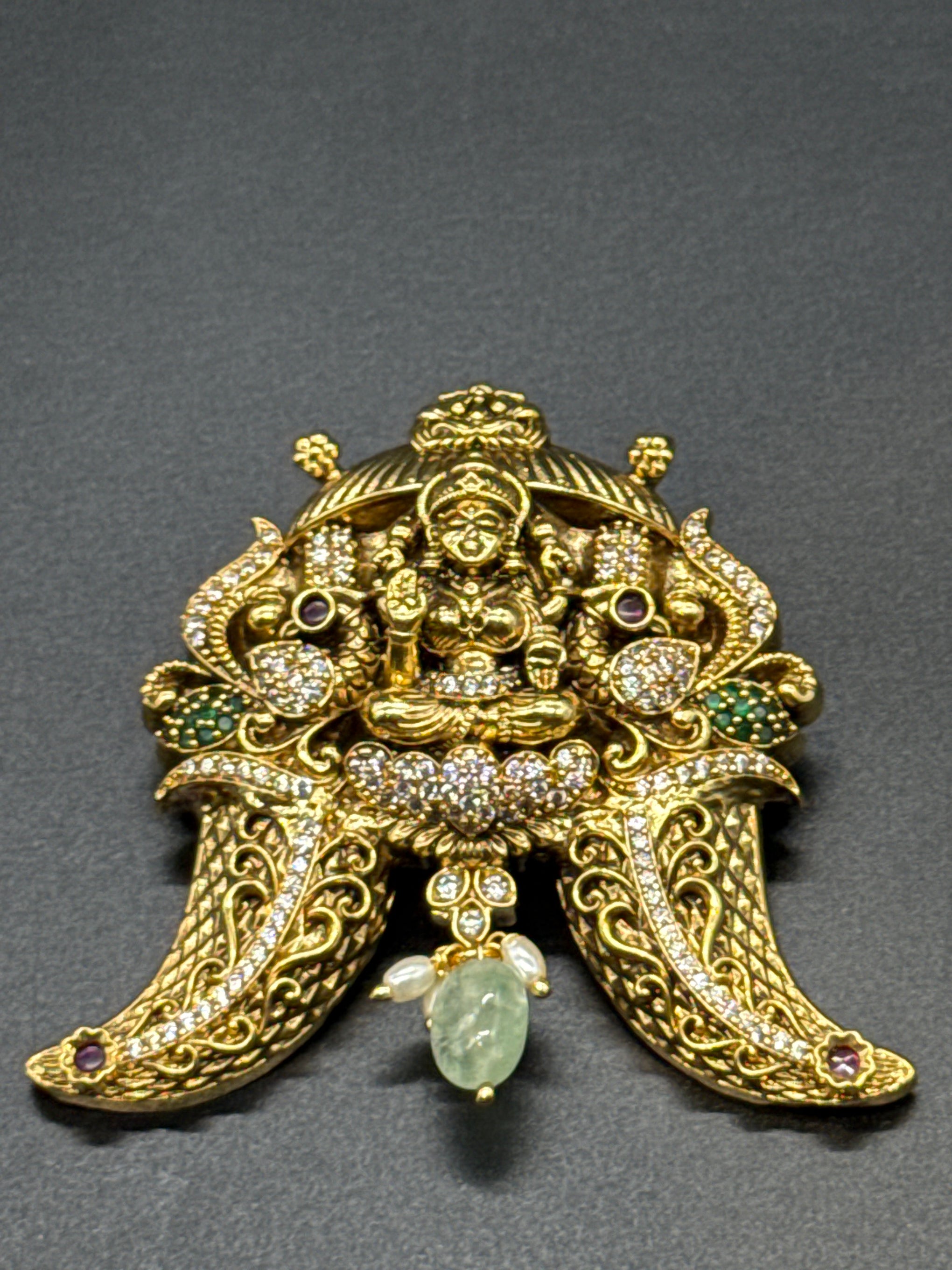 Laxmi puli gore with cz stones