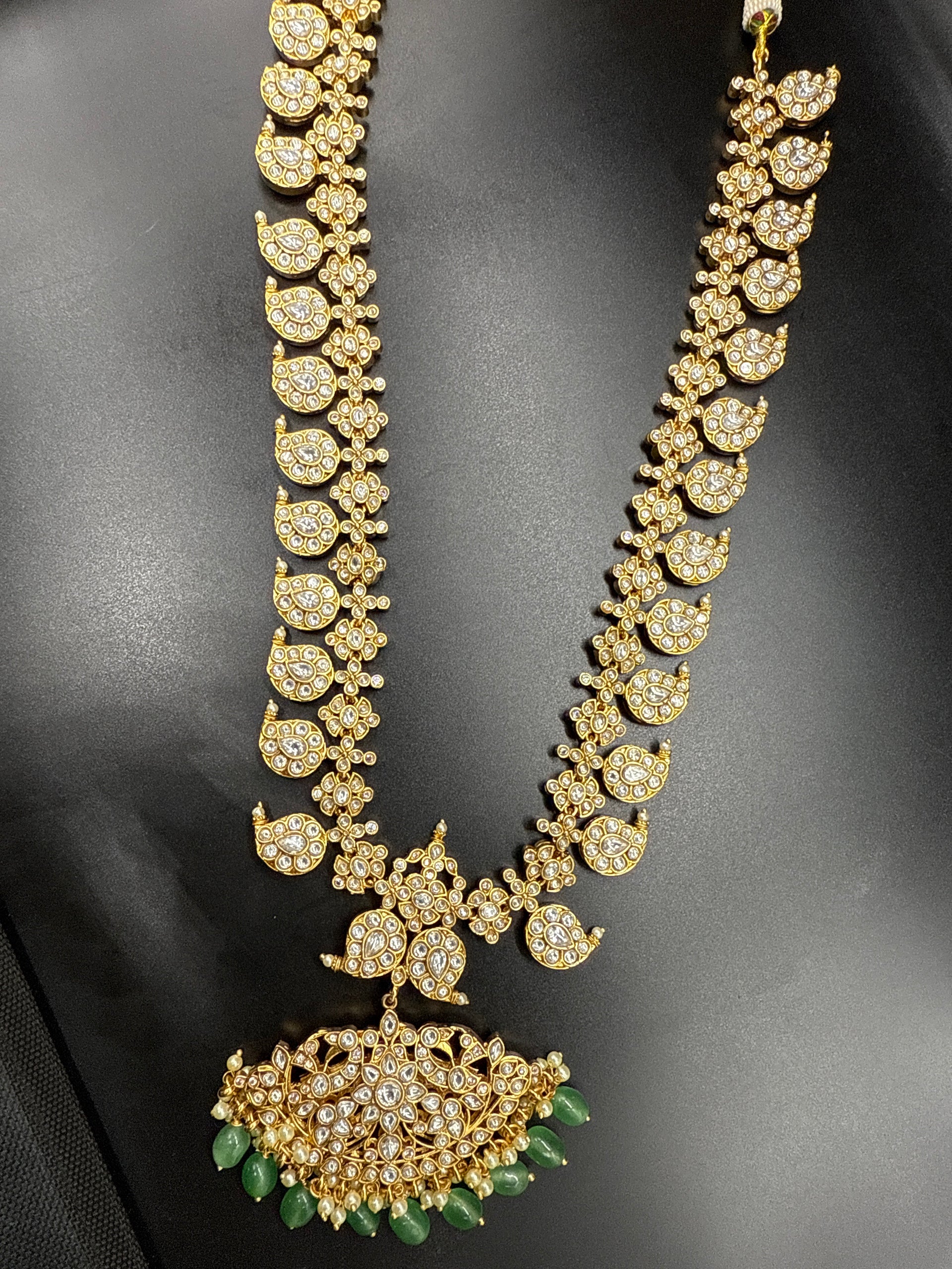 Two sided Kundan mango Mala set