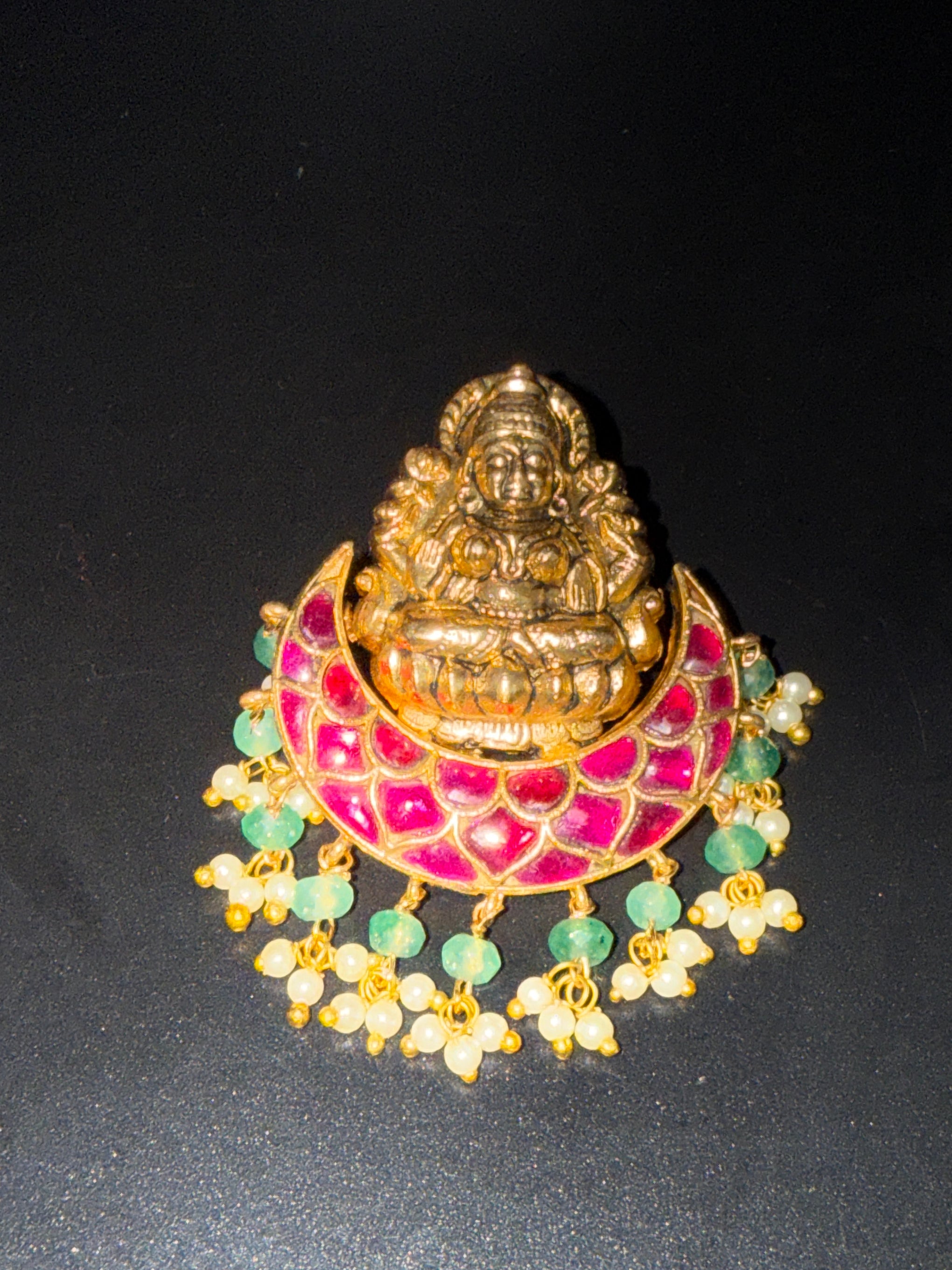 Laxmi Kundan pendant/hair pendant