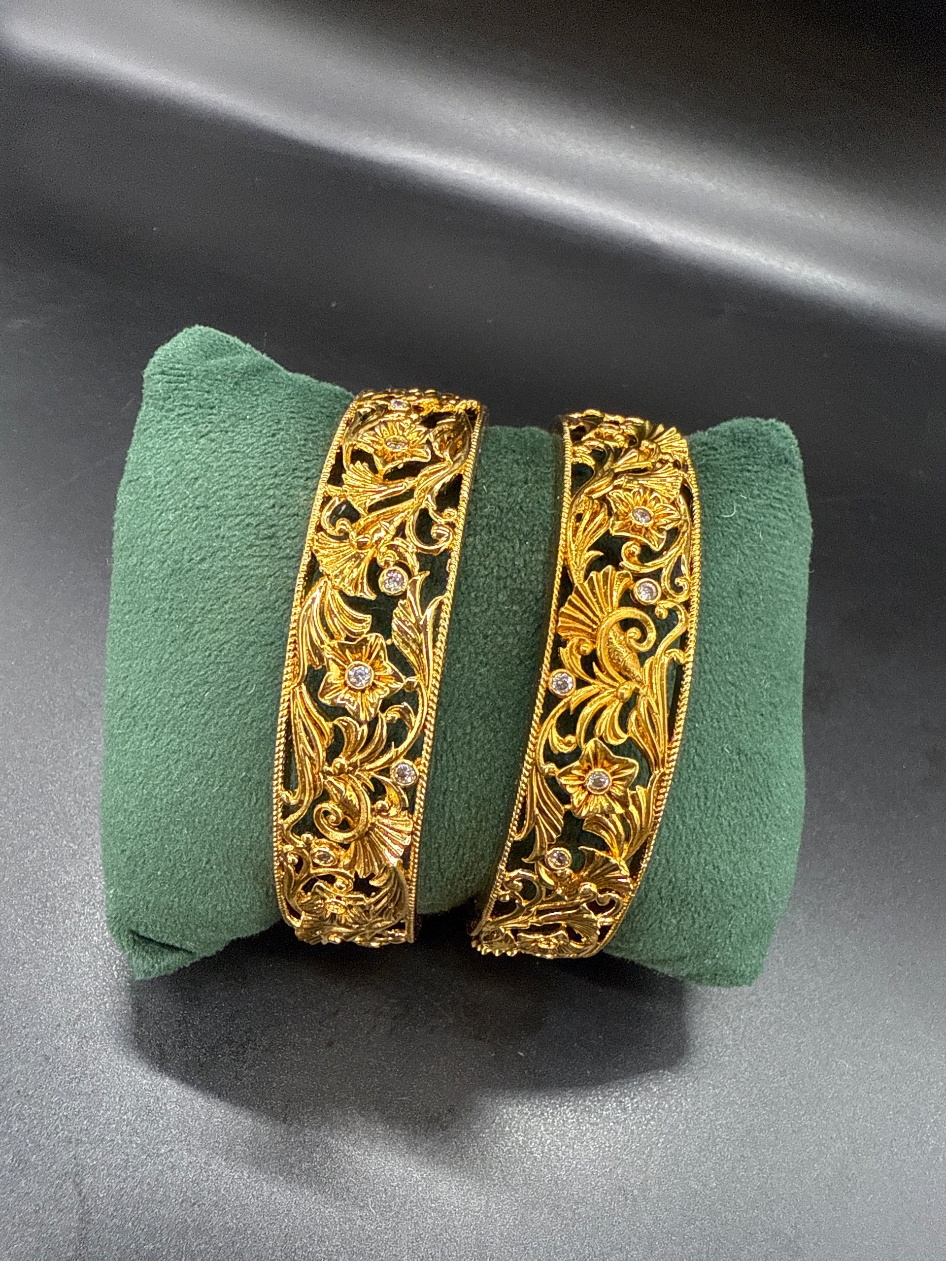 Nakshi gold design bangles