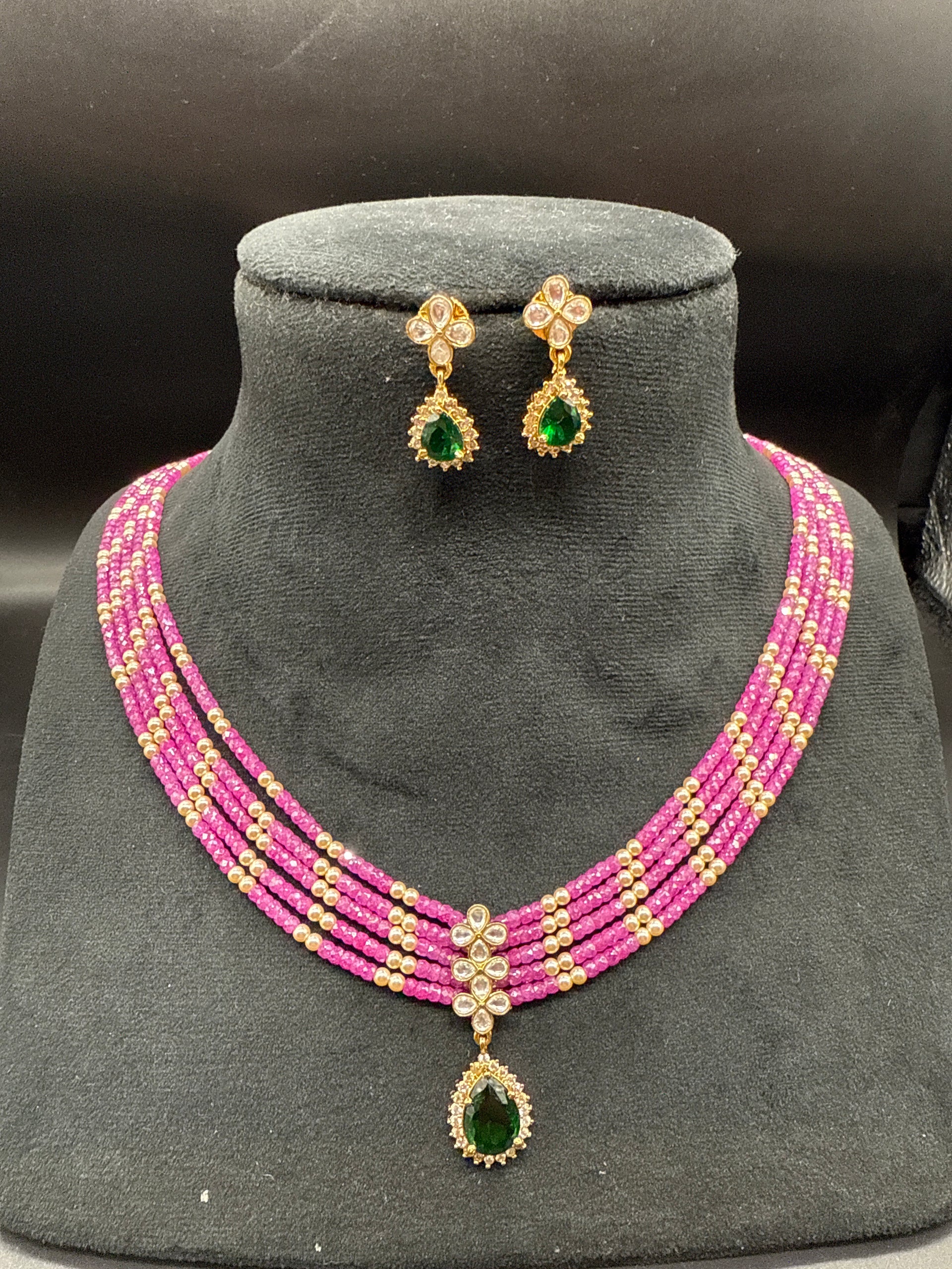 Ruby beads set