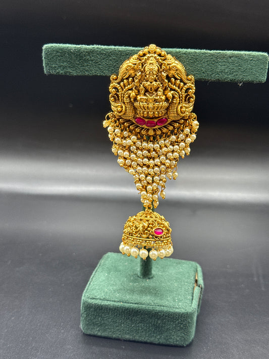 Pearls  nakshi hair  pendant