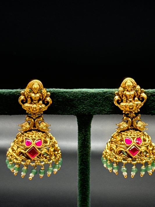Medium  nakshi jumkas