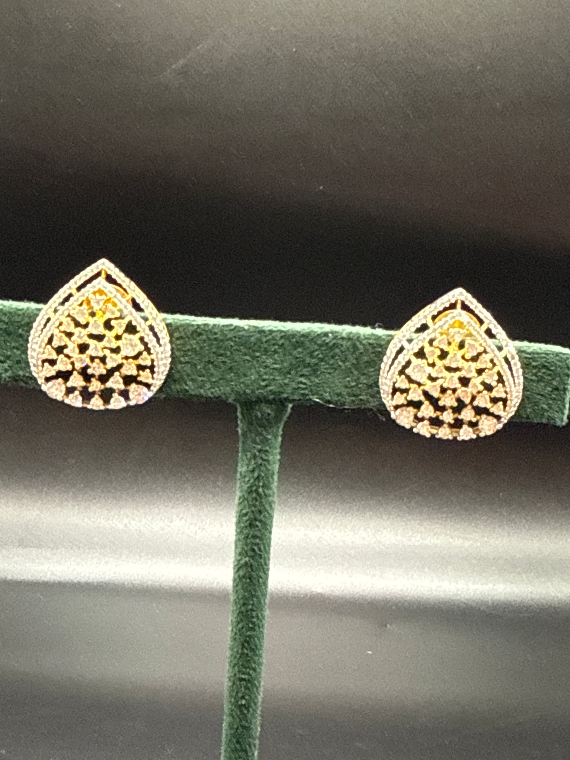 Designer diamond studs