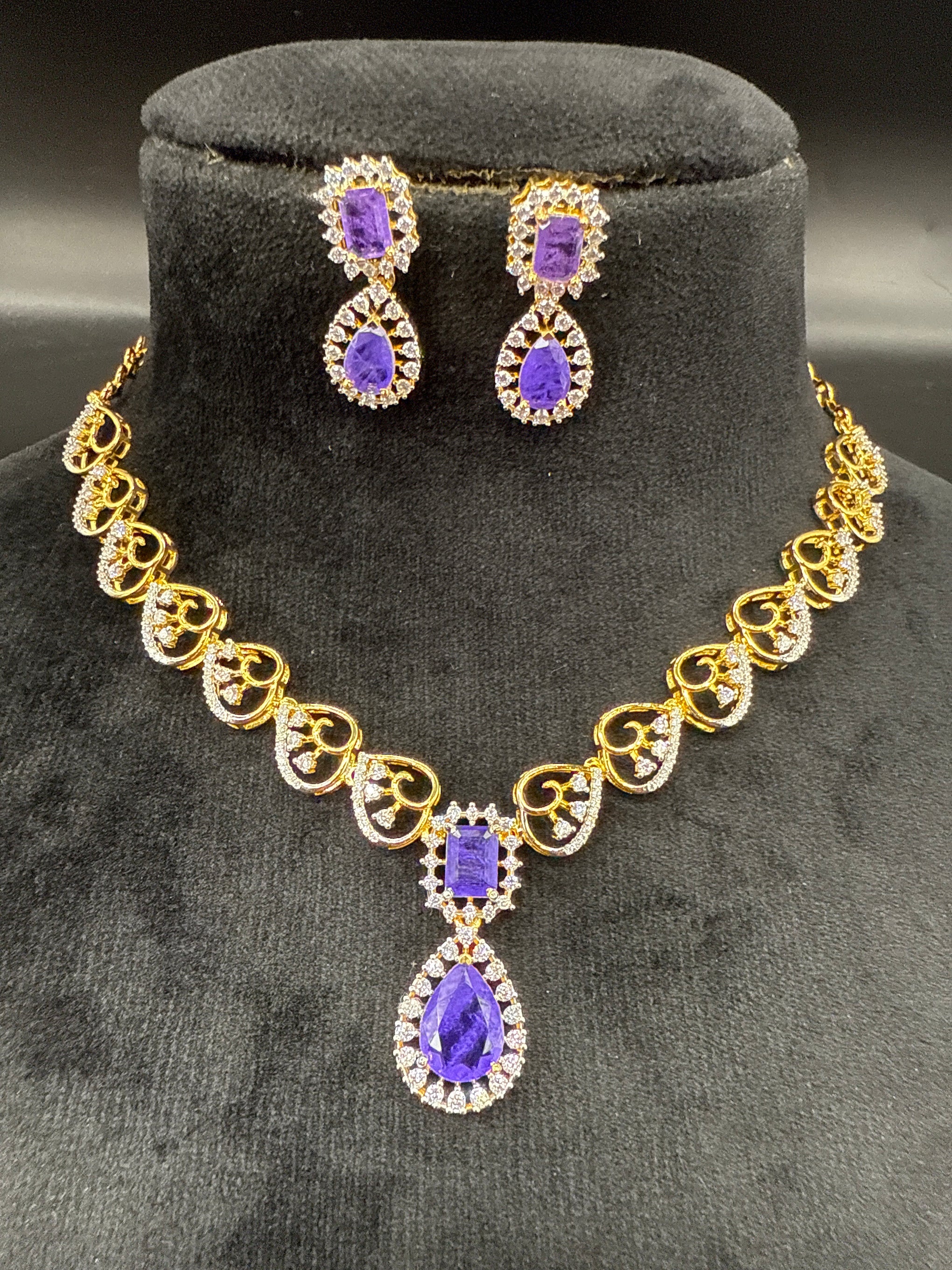 CZ necklace set