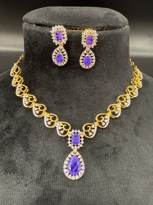 CZ necklace set