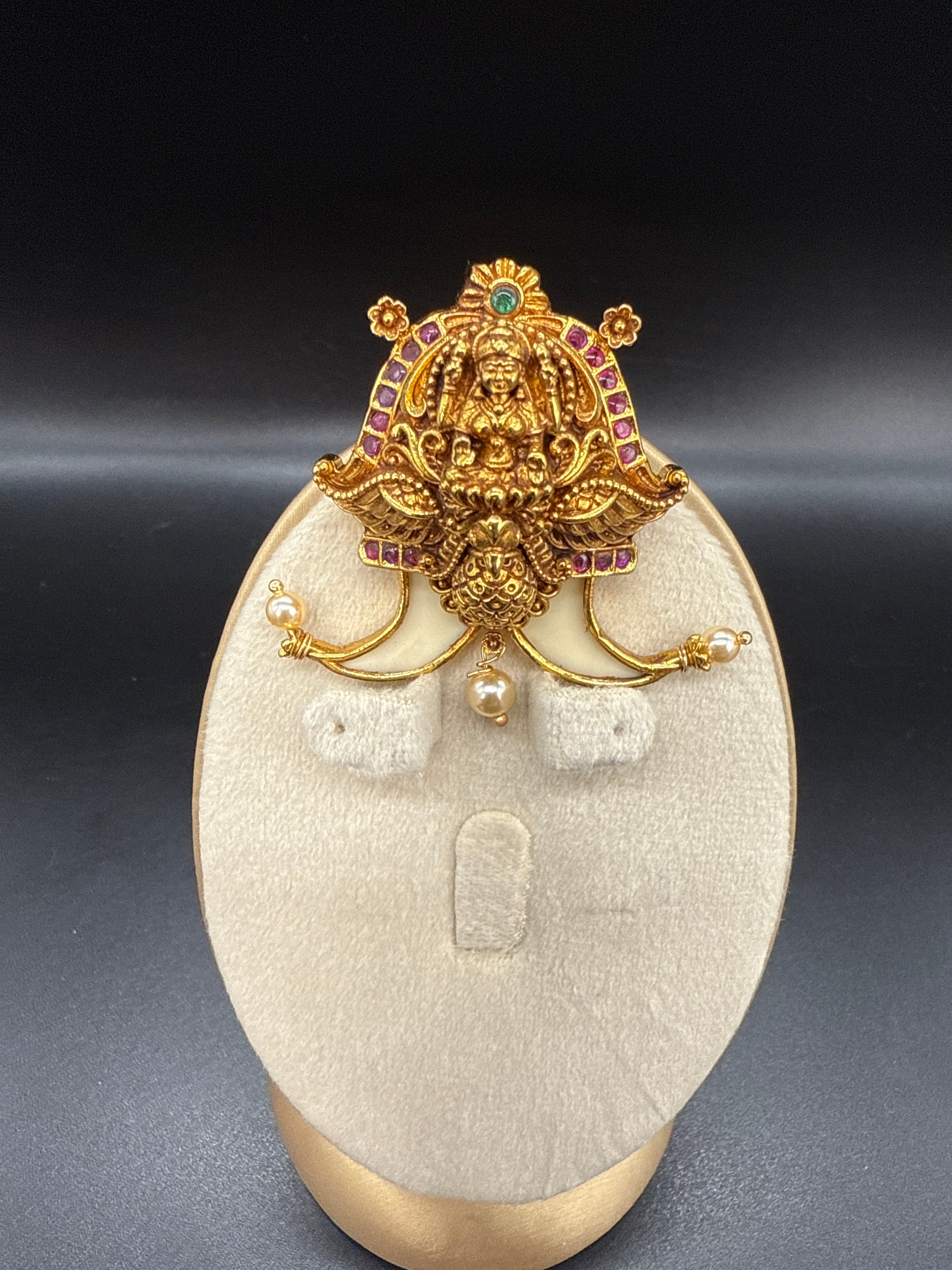 Lakshmi peacock puligoru pendent