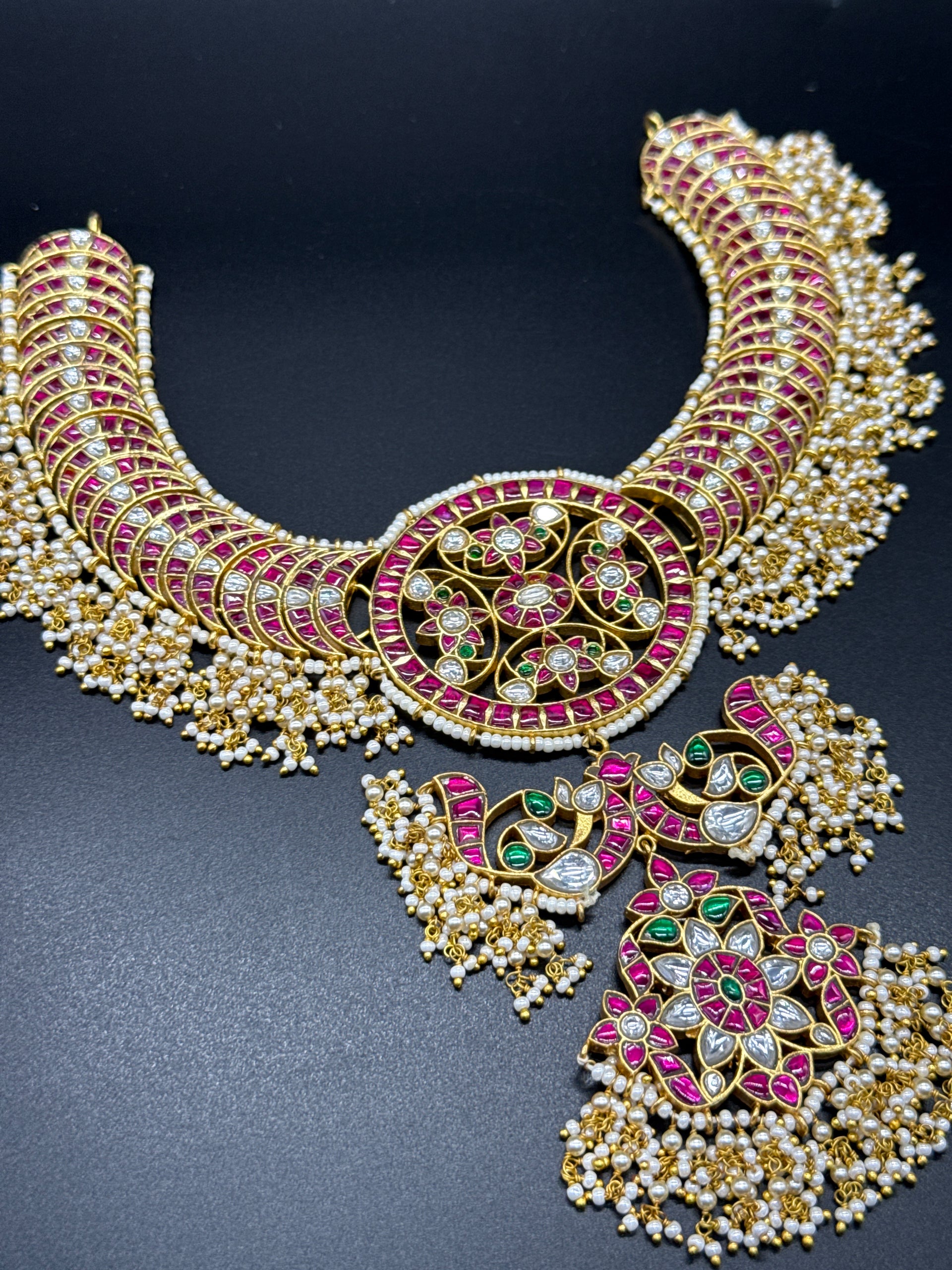 Kundan gold replica set