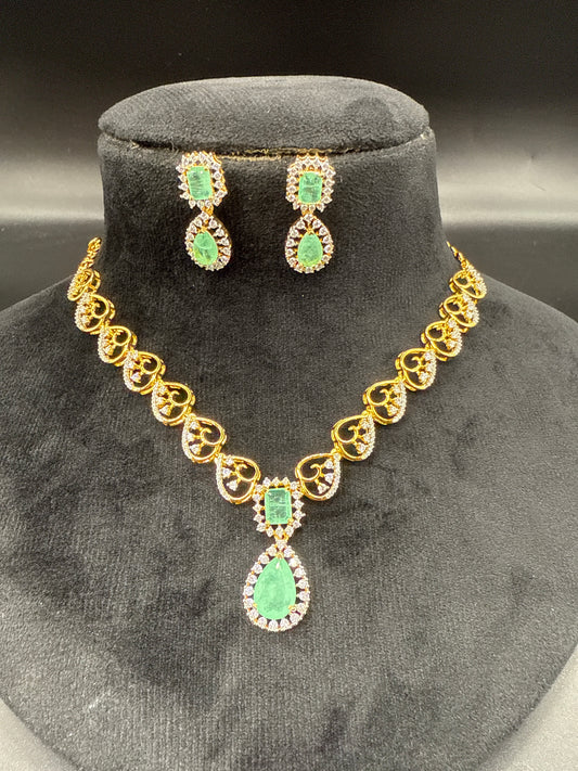 CZ necklace set