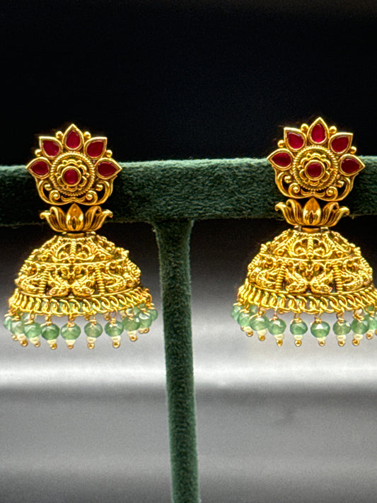 Lotus nakshi jumka