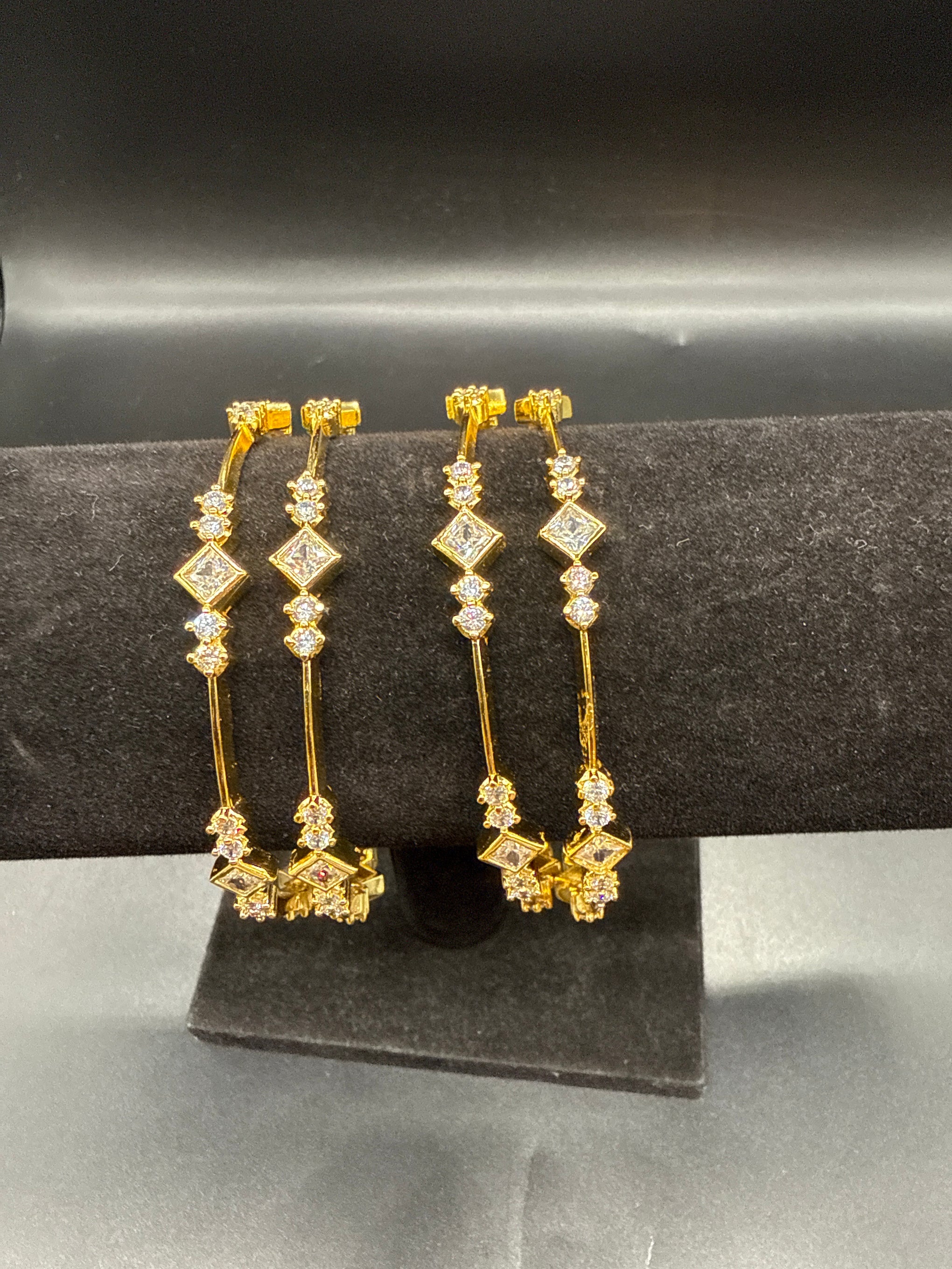 Diamond replica AD bangles