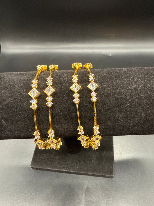 Diamond replica AD bangles