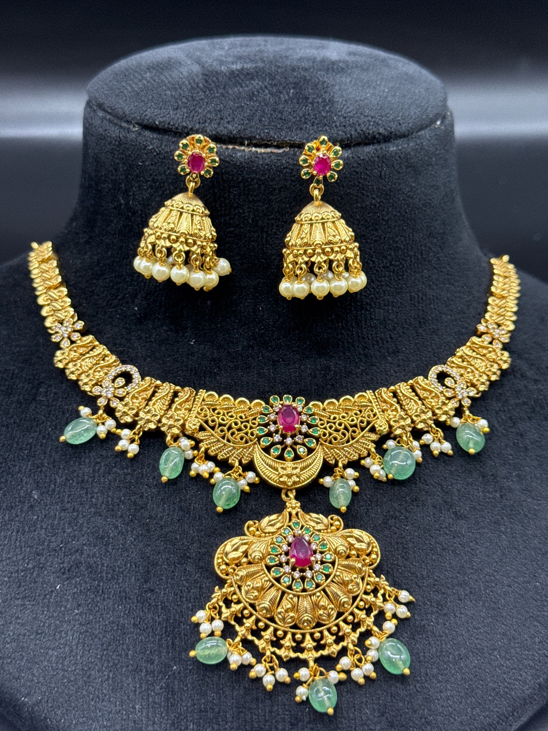 Nakshi set gold replica