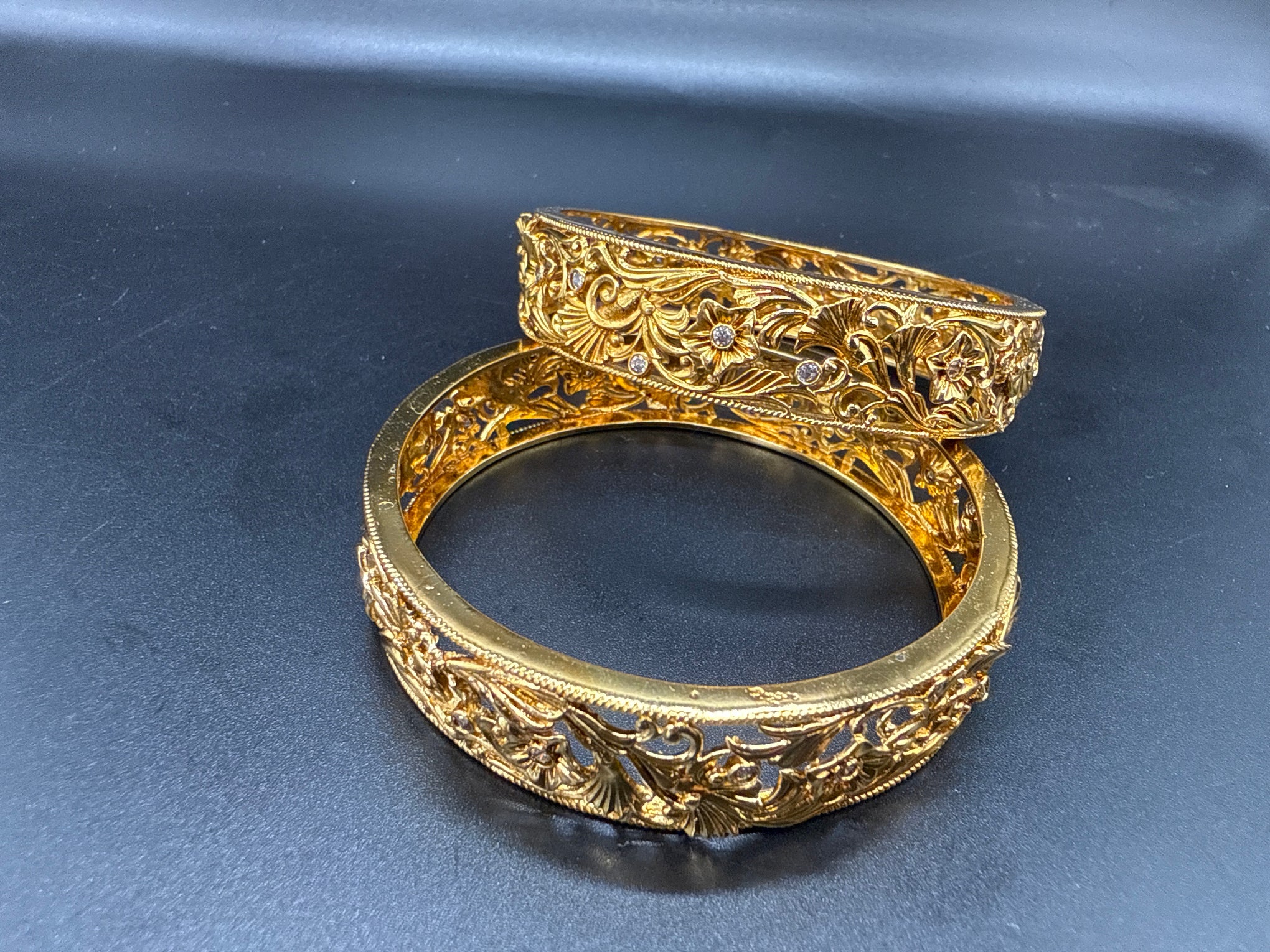 Nakshi gold design bangles