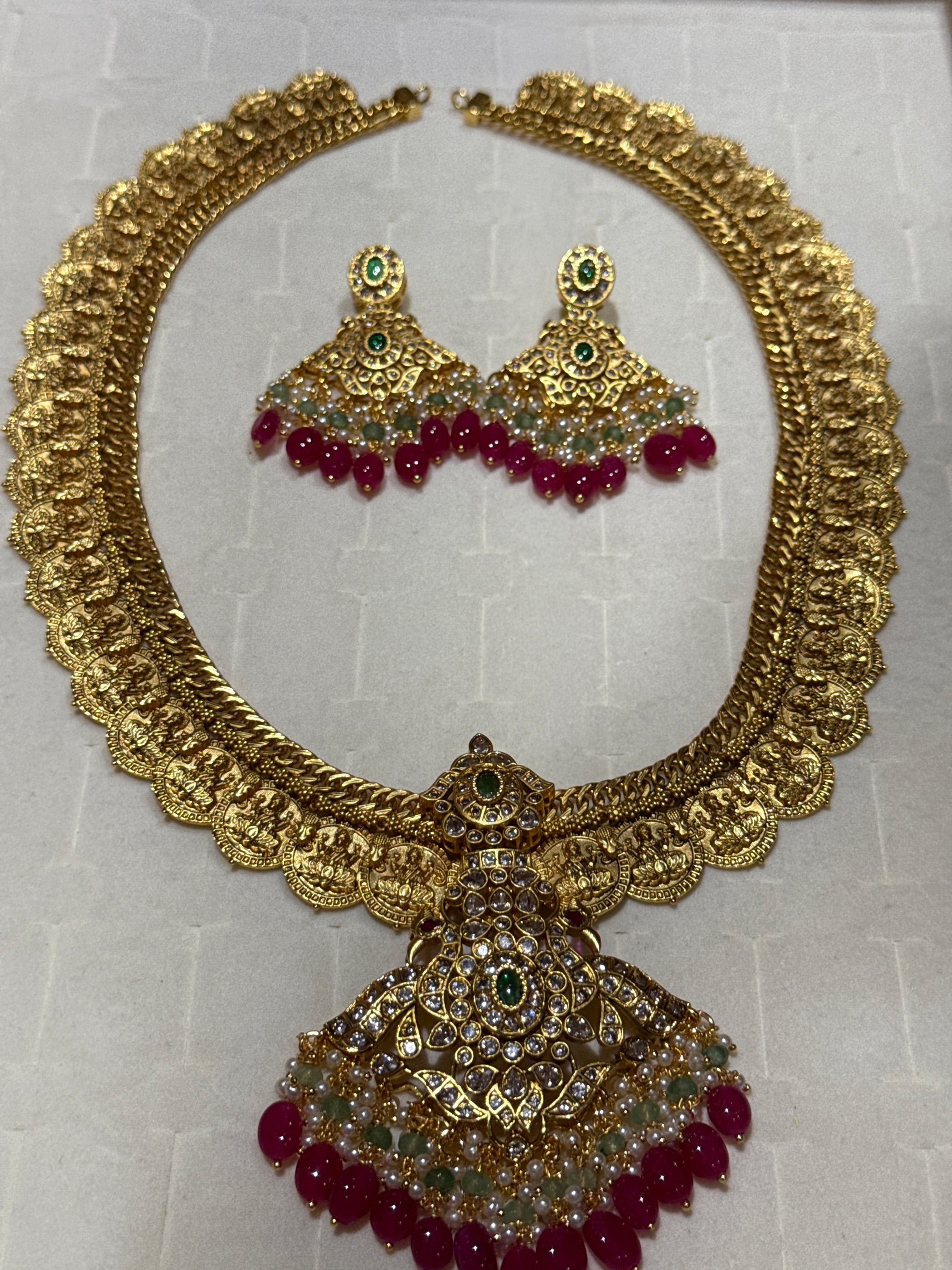 Jilebi kasu haram in ruby beads