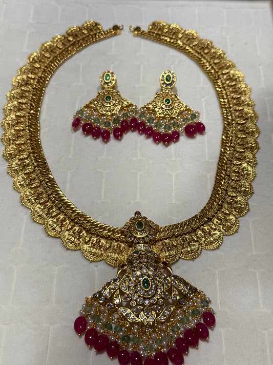 Jilebi kasu haram in ruby beads