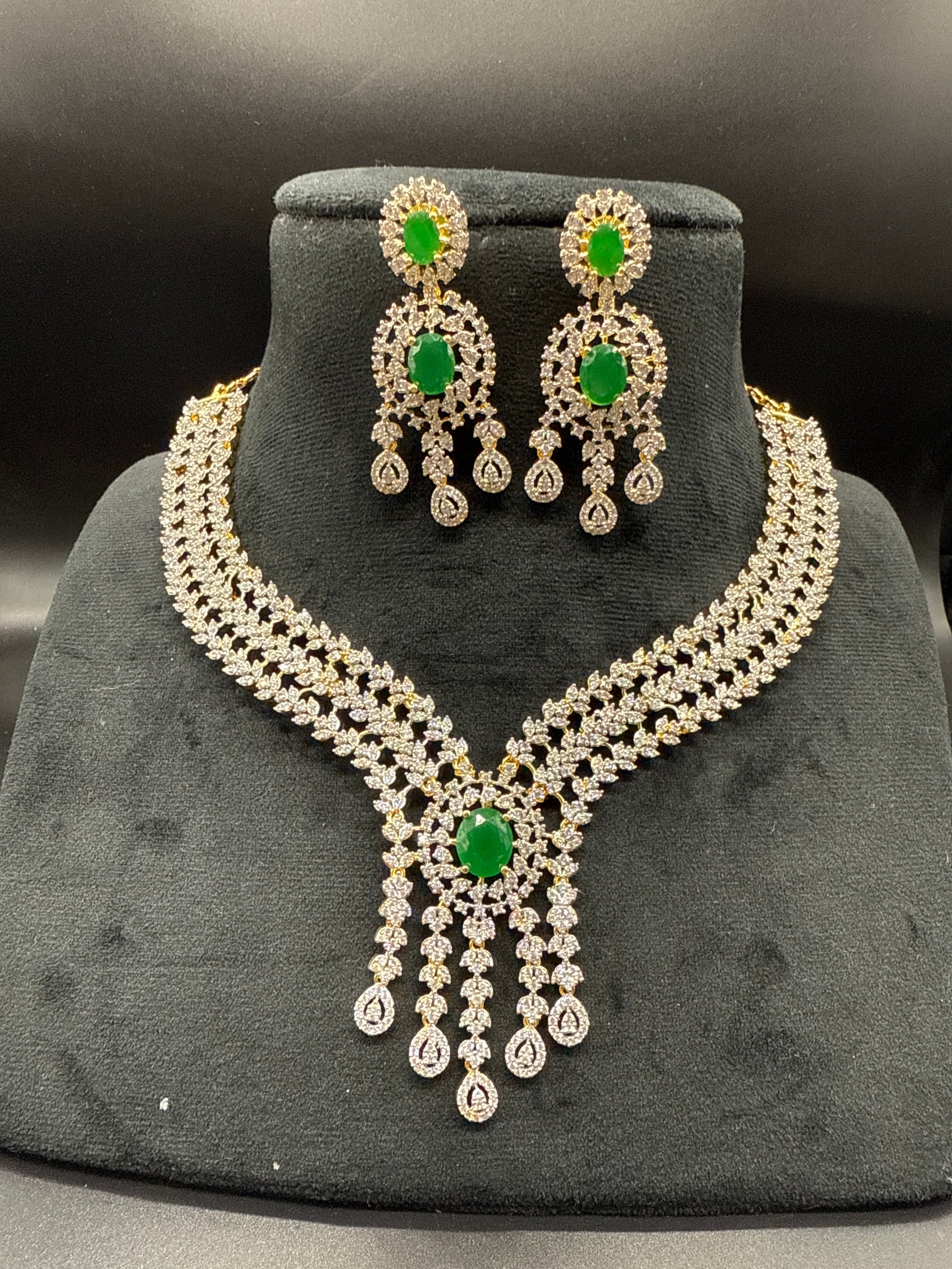 Designer diamond neck set