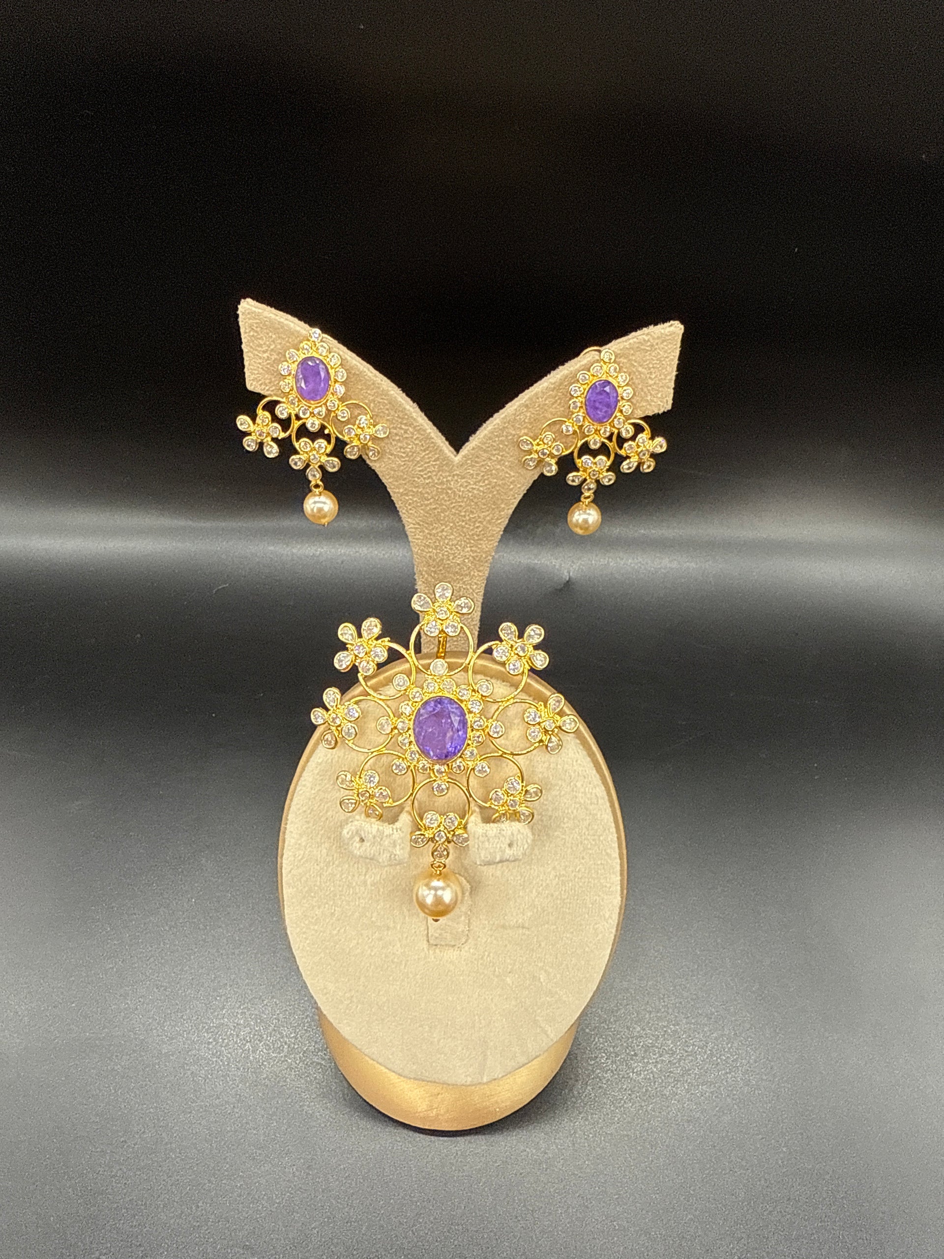 Pendent set -purple