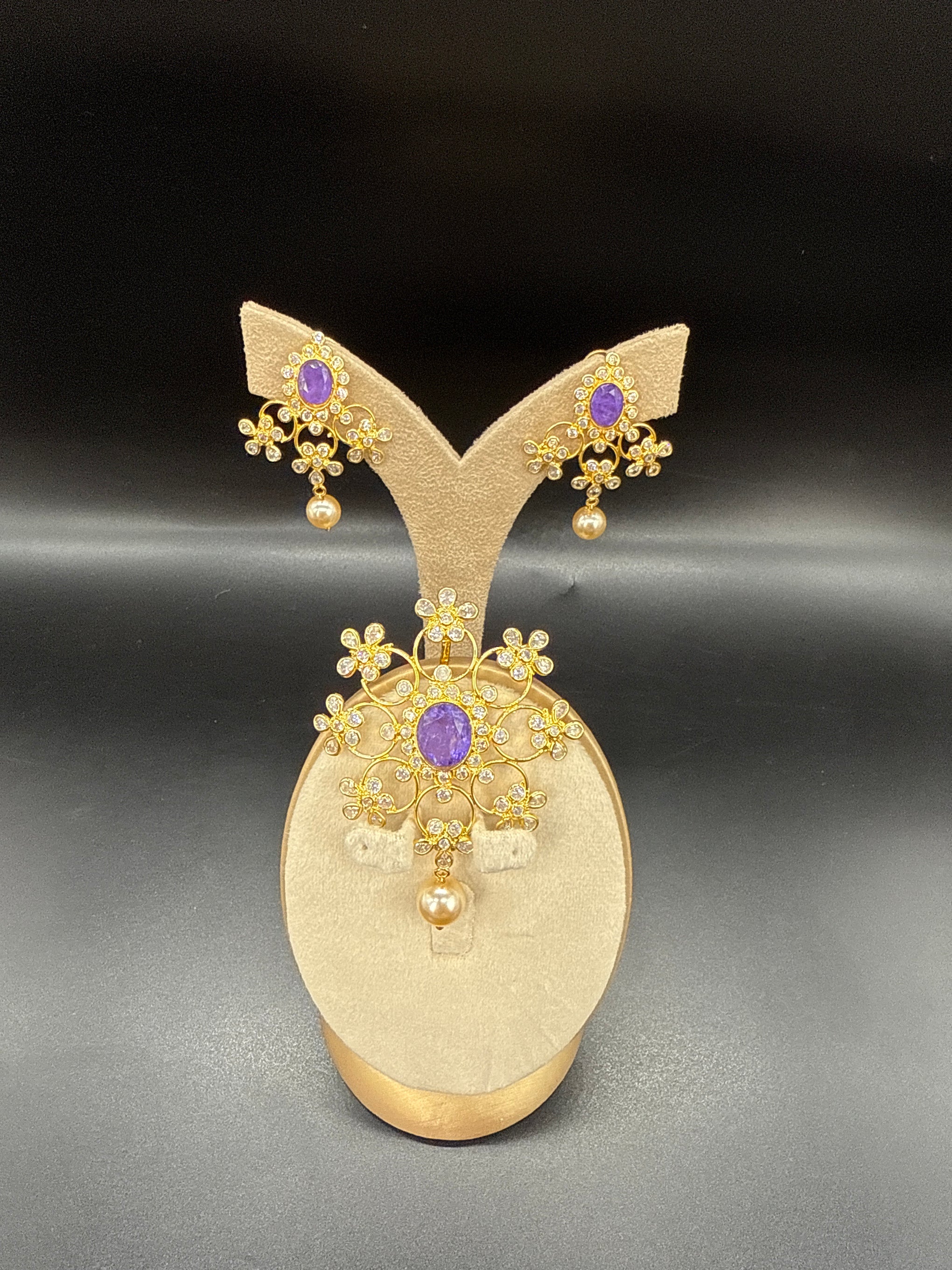 Pendent set -purple