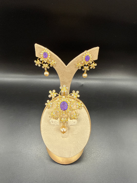 Pendent set -purple