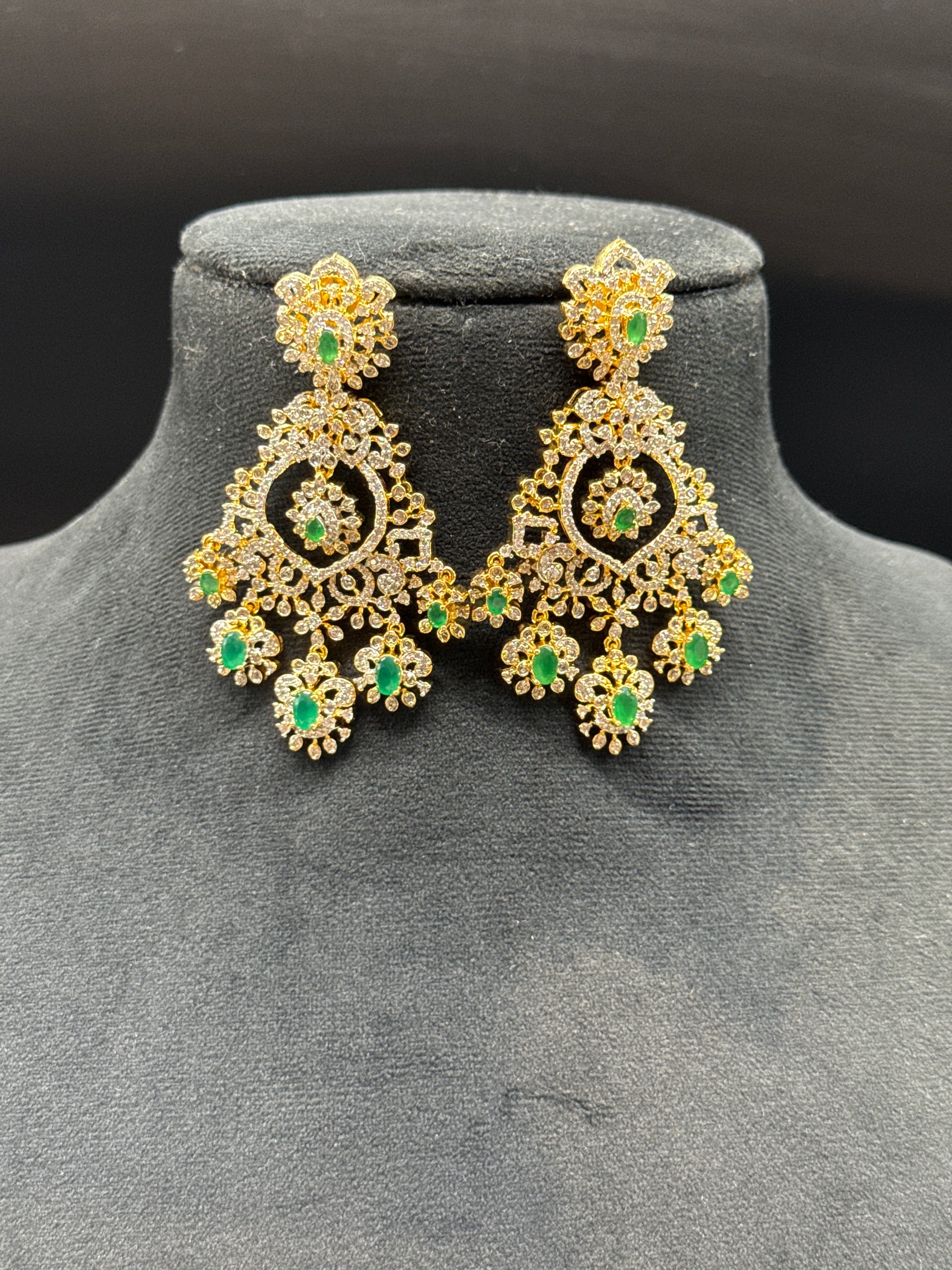 Diamond replica earrings