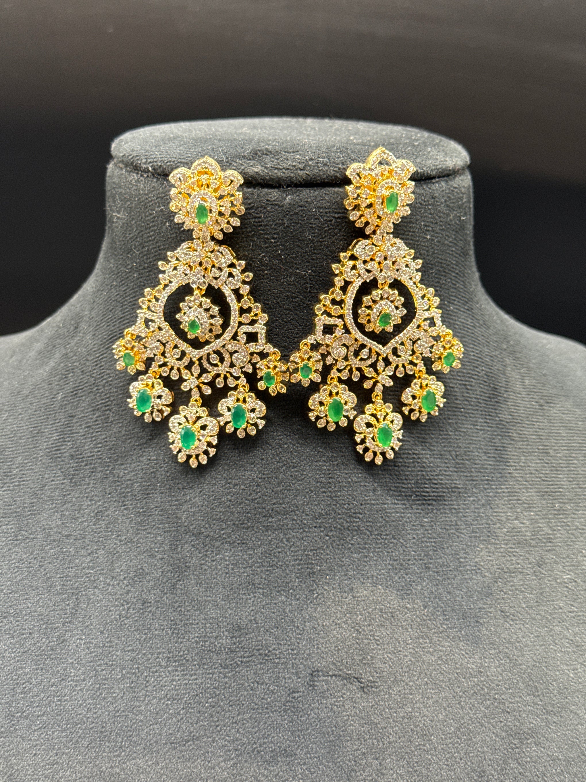 Diamond replica earrings