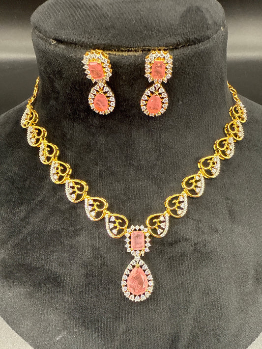 CZ necklace set