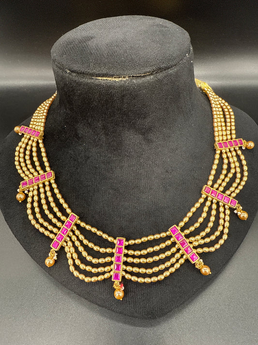 Kundan Pearl necklace