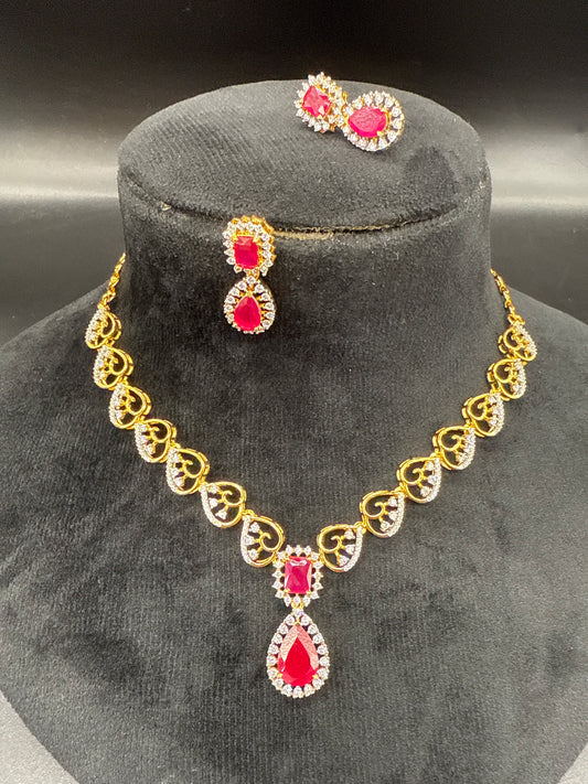 CZ necklace set