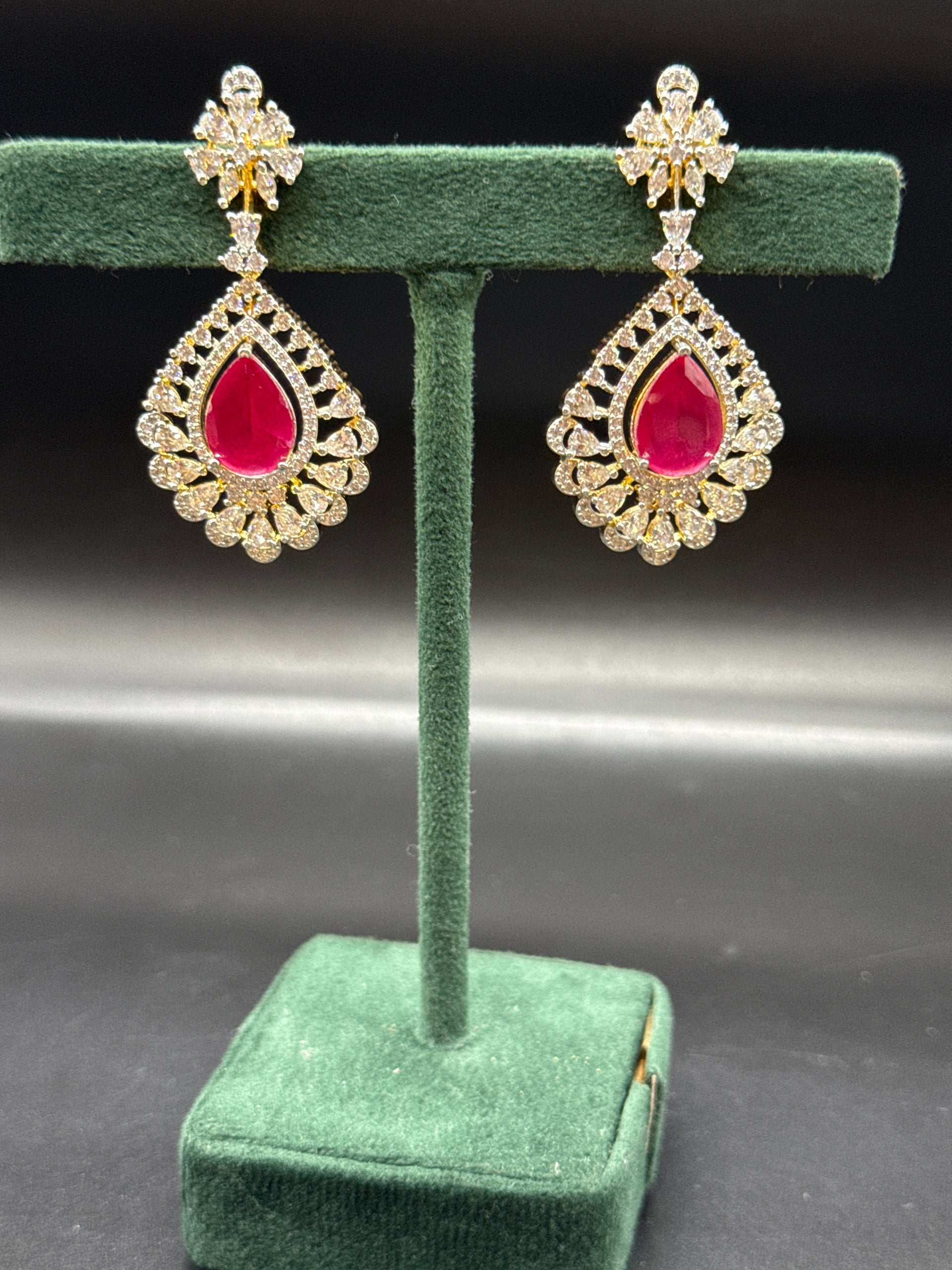 Ruby hangings in diamond finish
