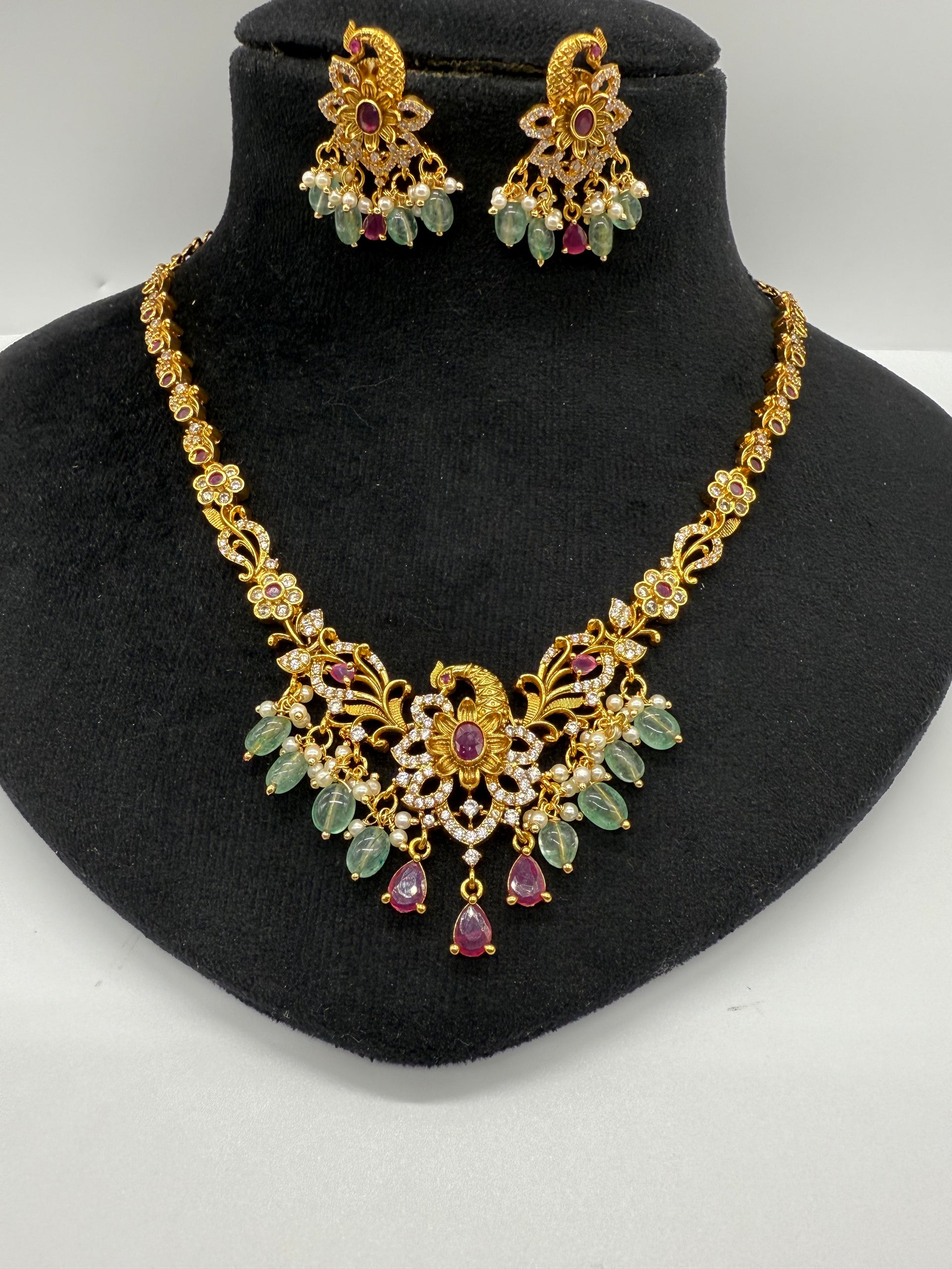 Gold cz set