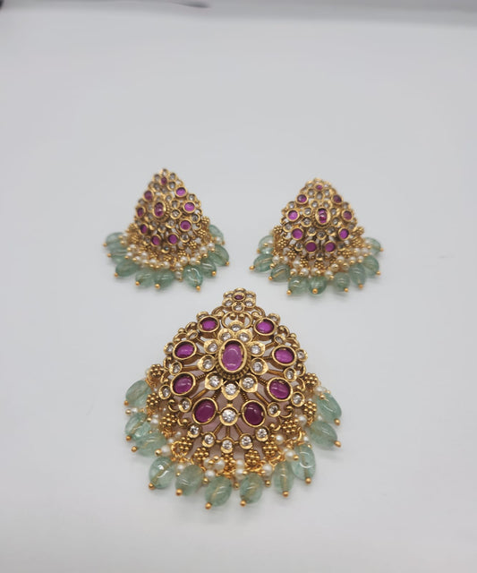Kempu Pendent set
