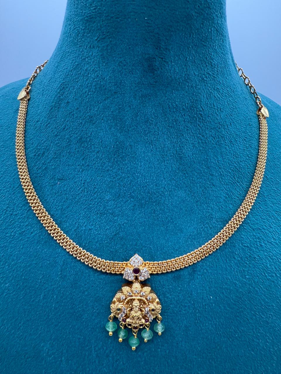 necklace set with Lakshmi
