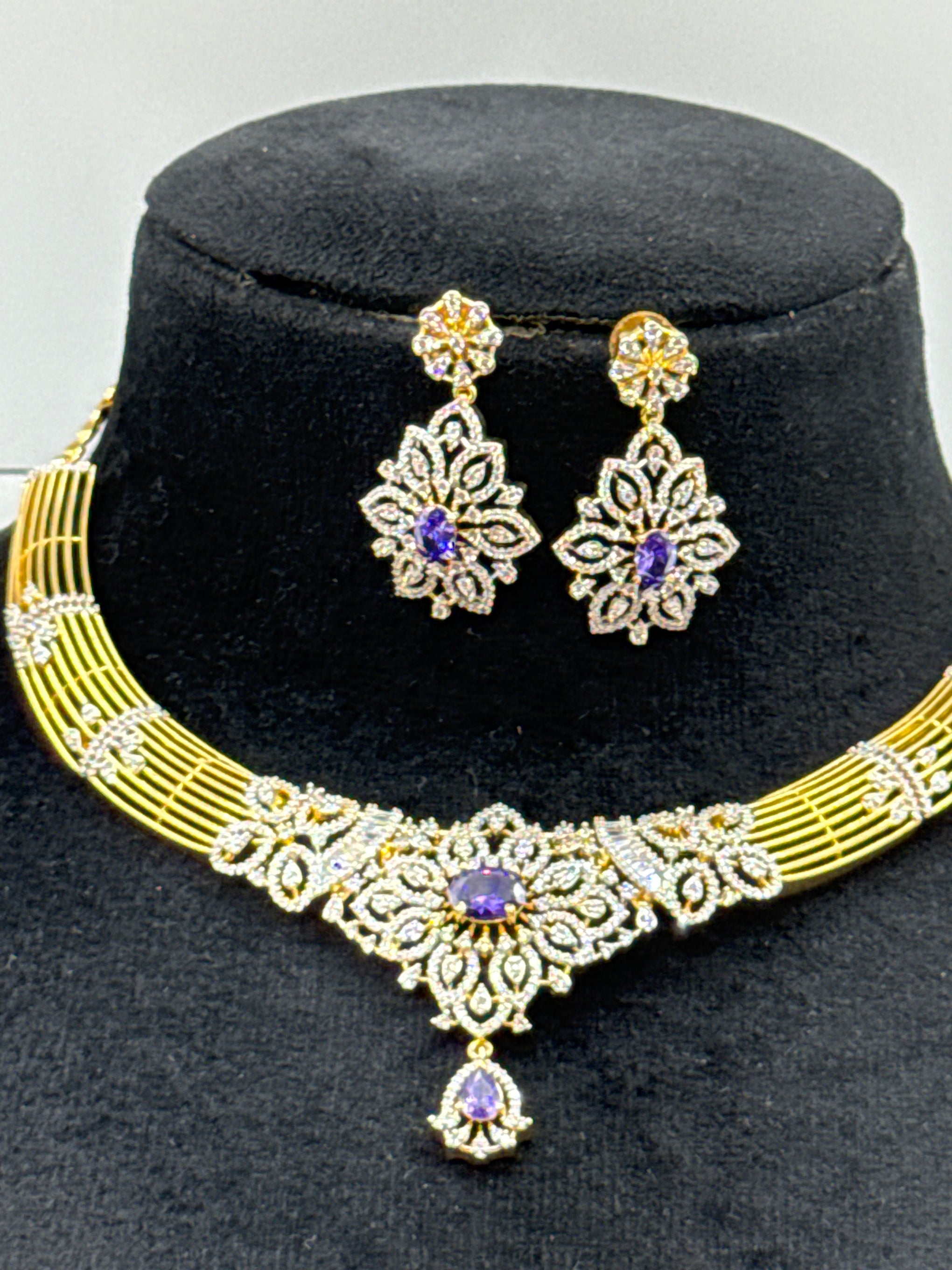 Diamond kante in tanzanite
